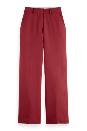 EDIE HIGH RISE PANTS ROADSIDE RED