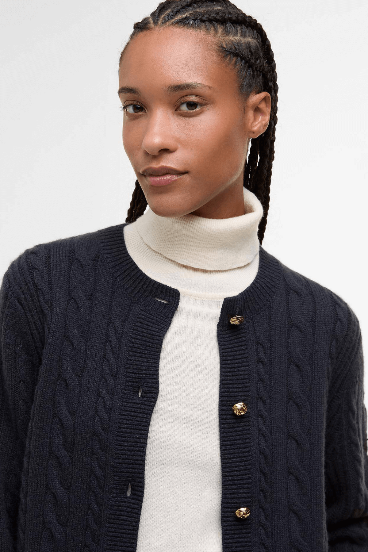 ELINA KNITTED CARDIGAN DARK NAVY