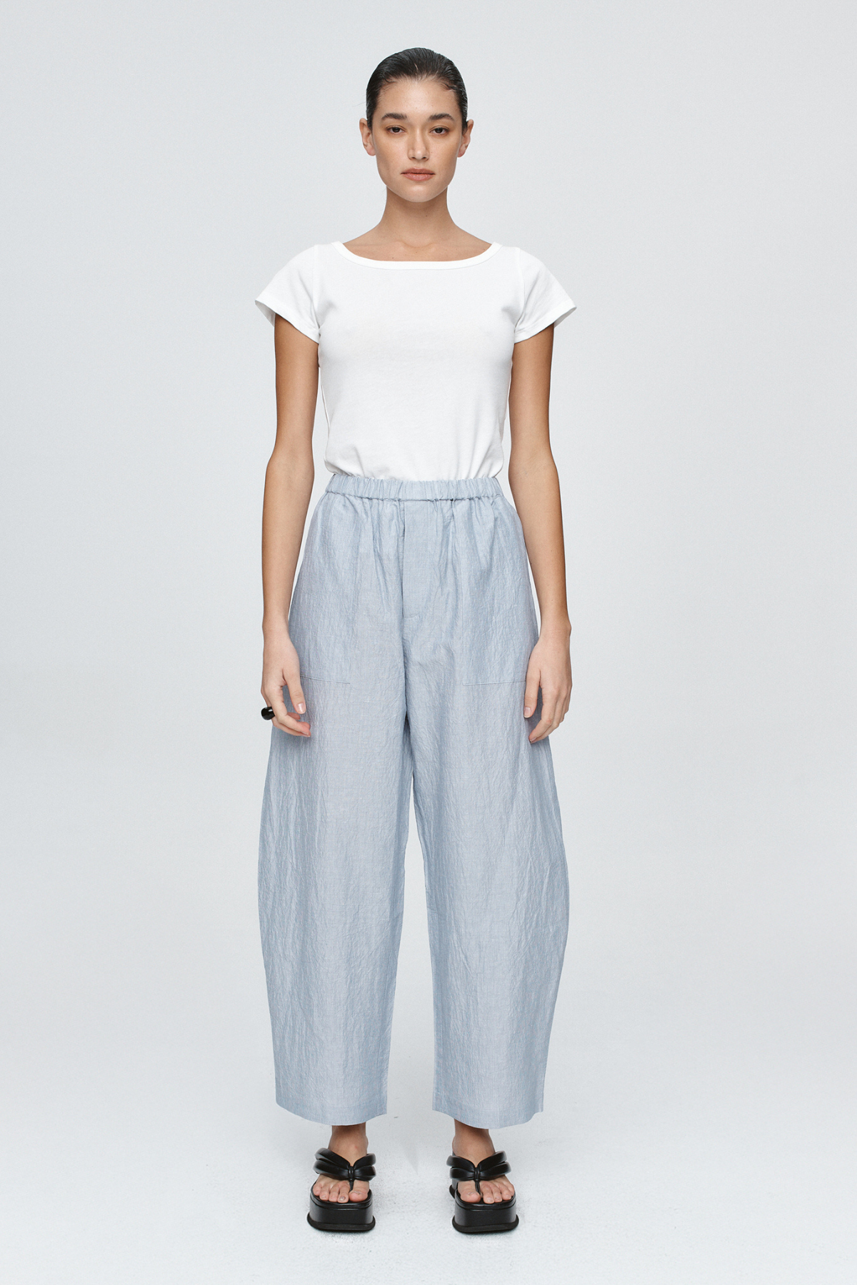 ELLIDY PANT BLEU STRIPE