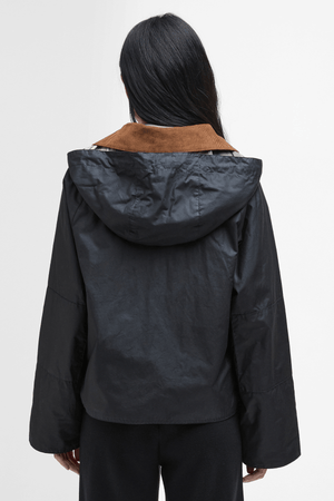 ERMA WAX JACKET BLACK/ANCIENT