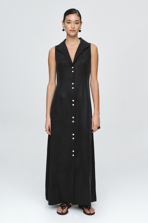 FOUNDATIONS SLEEVELESS DRESS BLACK