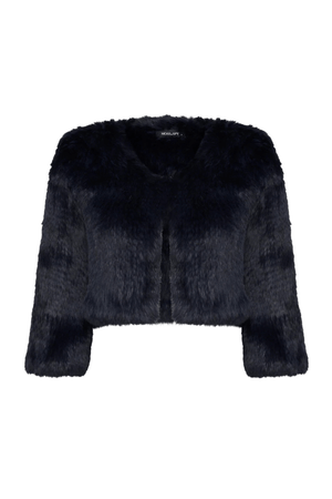 FUR BOLERO NAVY