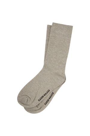 GLITTER SOCKS NATURAL SILVER/BLACK SILVER