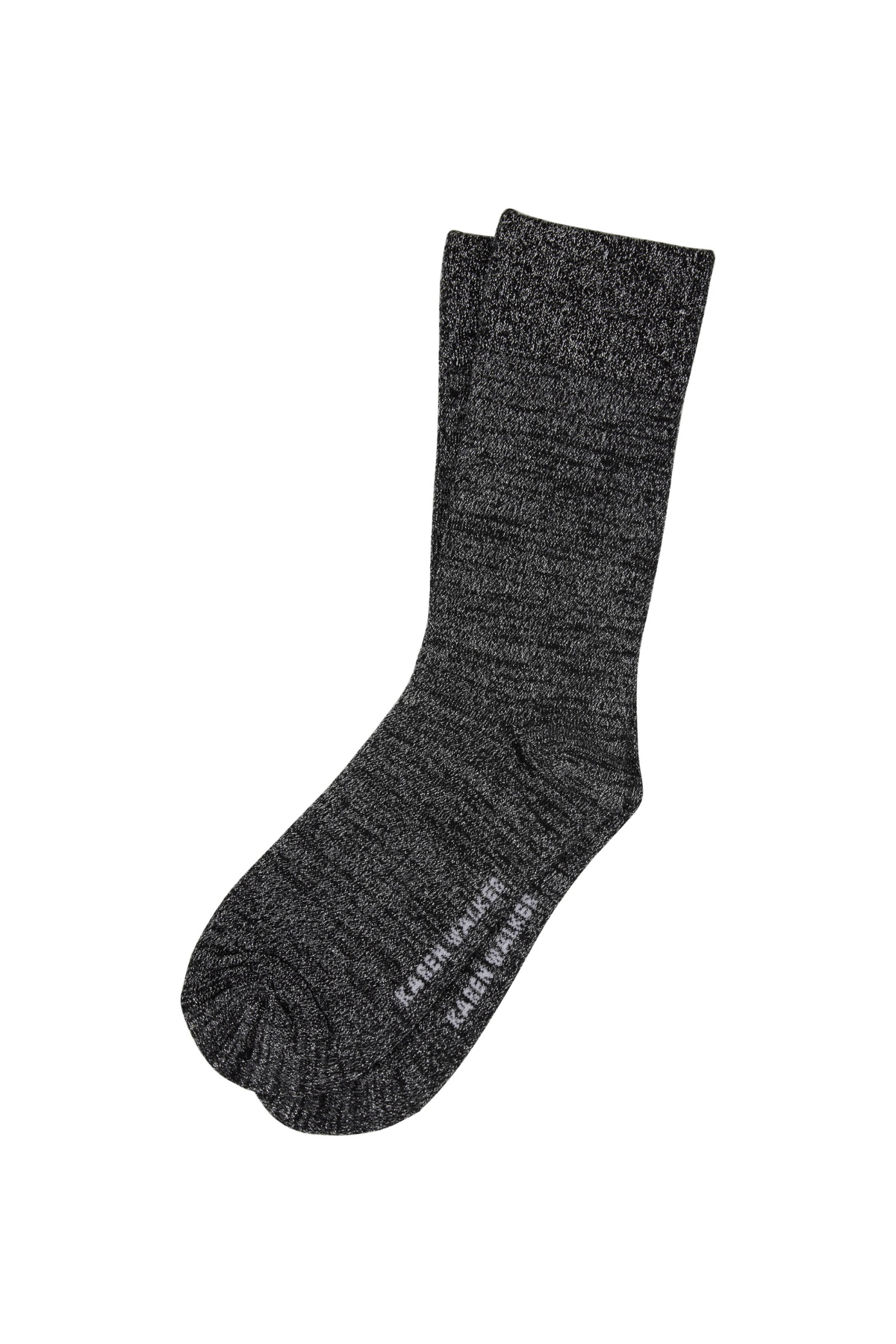 GLITTER SOCKS NATURAL SILVER/BLACK SILVER