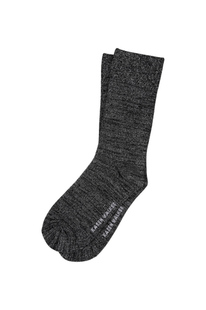 GLITTER SOCKS NATURAL SILVER/BLACK SILVER
