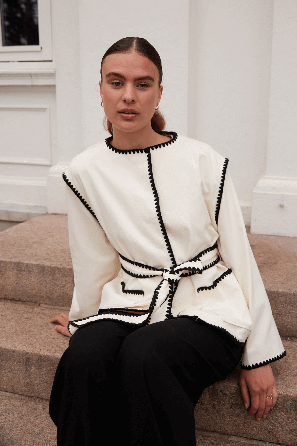 GLORIANA KIMONO OFF WHITE