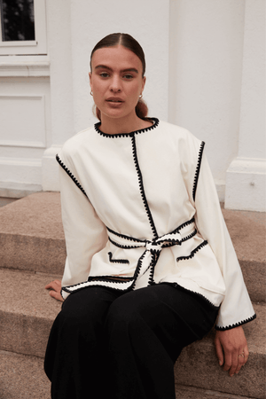 GLORIANA KIMONO OFF WHITE