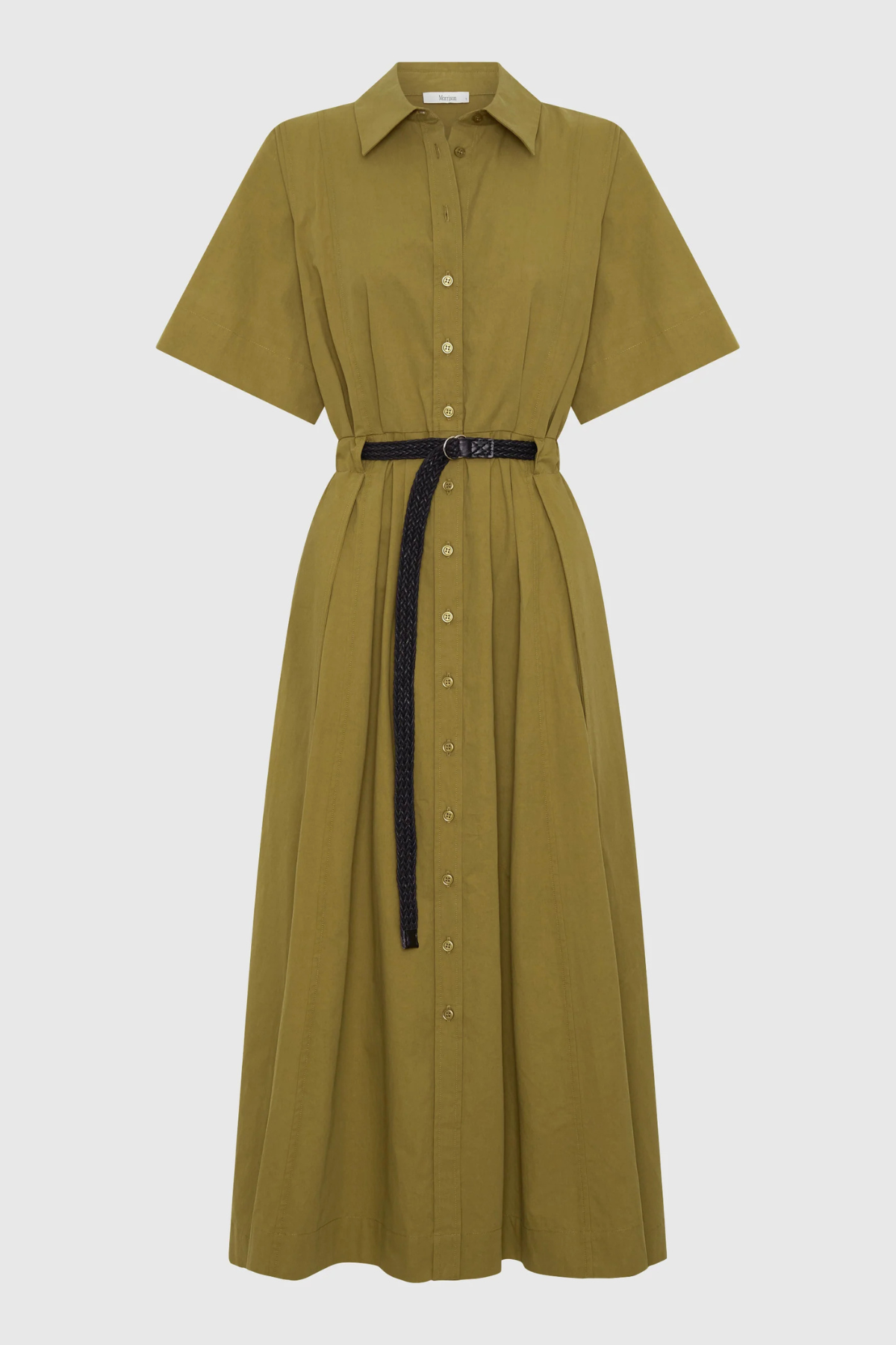 INGRID SHIRT DRESS OLIVE