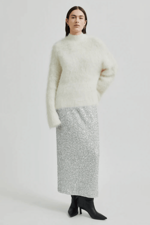 ISAKY KNIT T-NECK EGGNOG