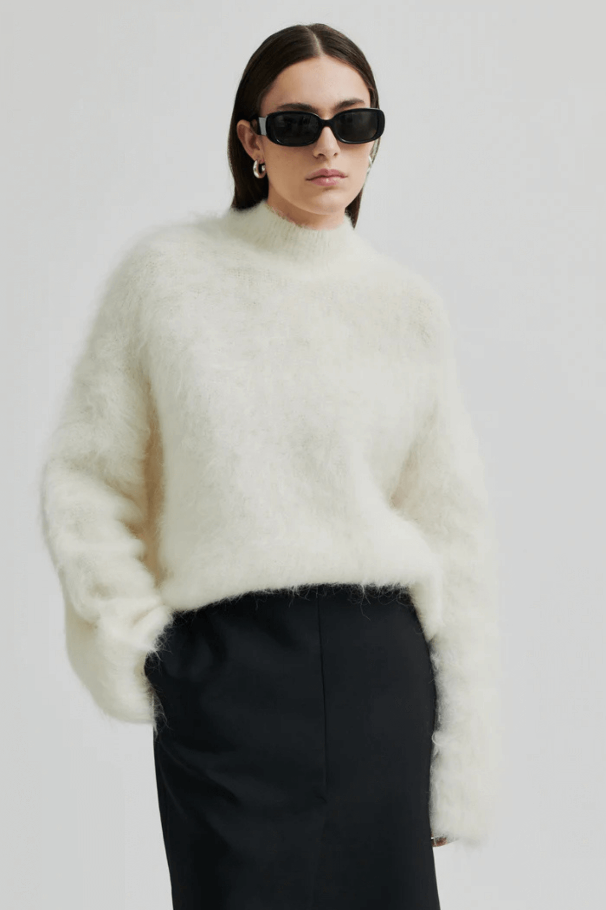 ISAKY KNIT T-NECK EGGNOG