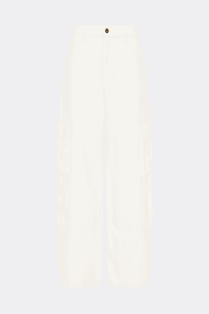 ISLA LOW SLOUCHY CARGO JEAN WINTER WHITE