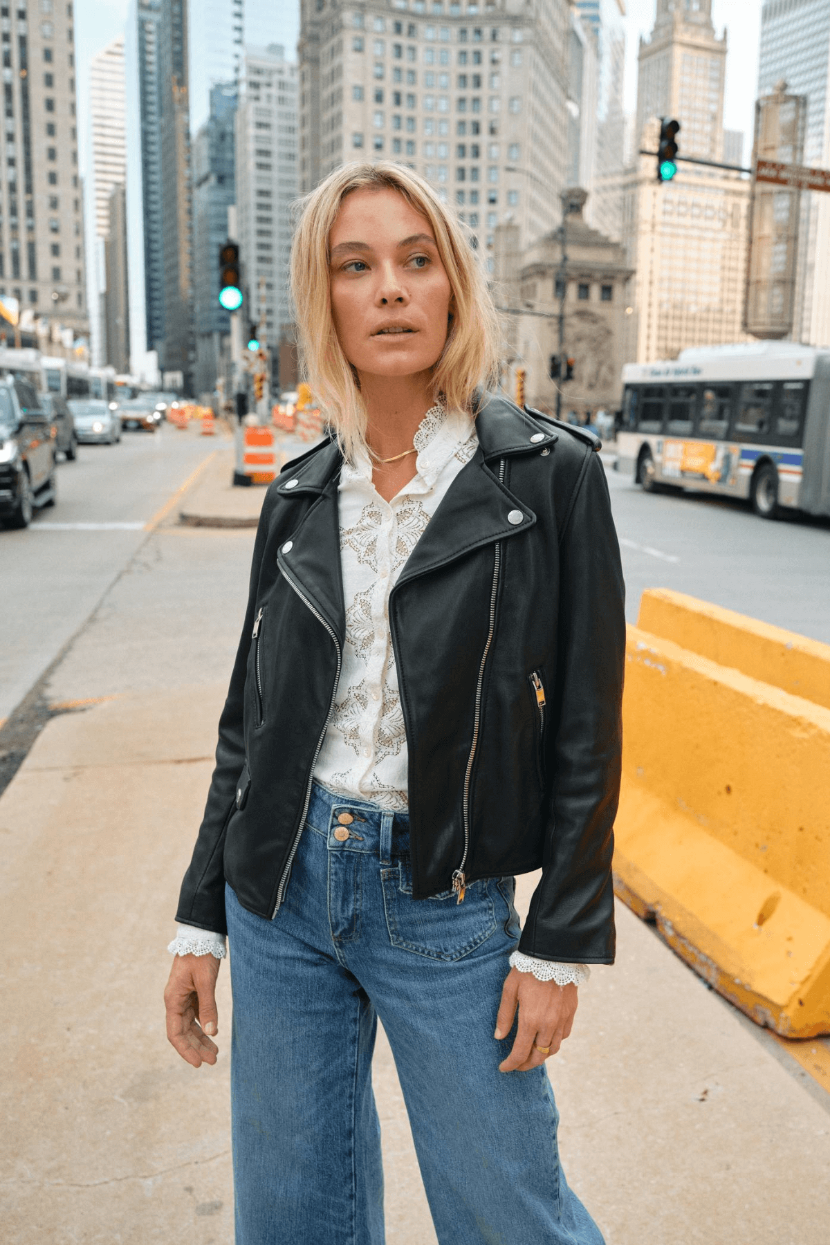 JETTA LACE SHIRT ECRU