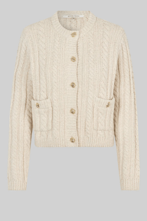 KAROLINA KNIT CARDIGAN PUMICE STONE