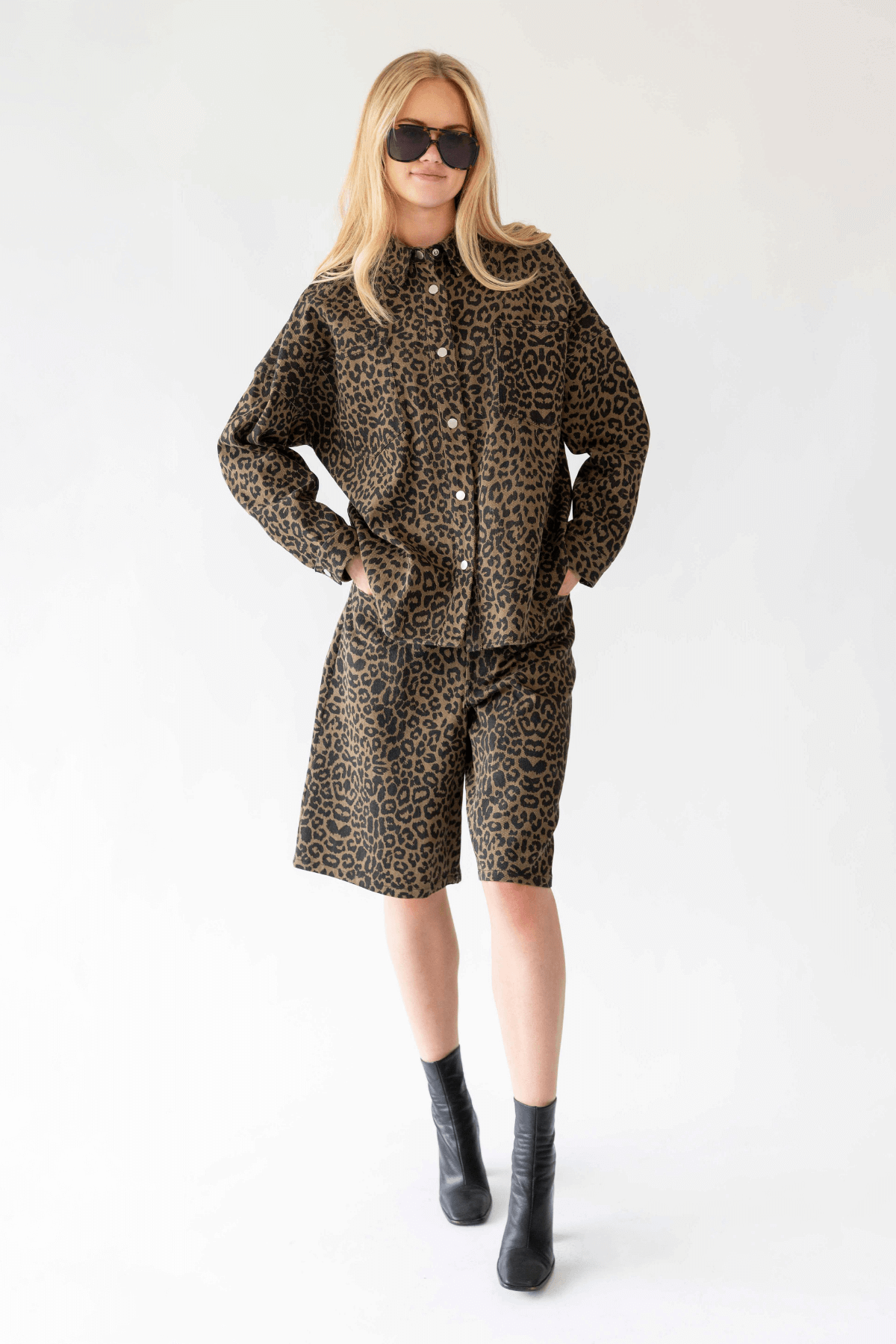 KA SHORTS LEOPARD PRINT
