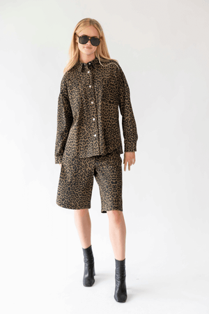 KA SHORTS LEOPARD PRINT
