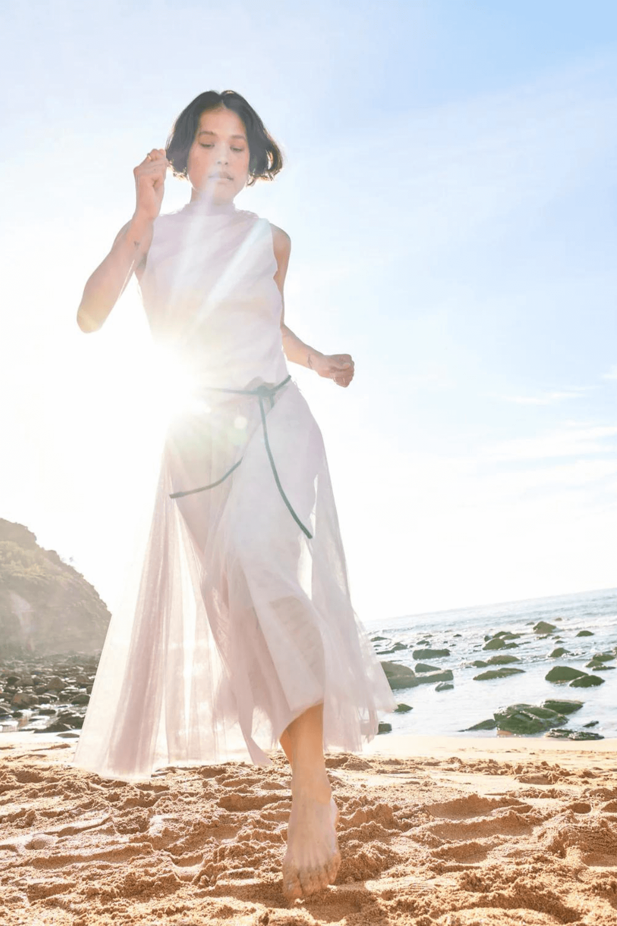 KEEL TULLE SKIRT SILVER