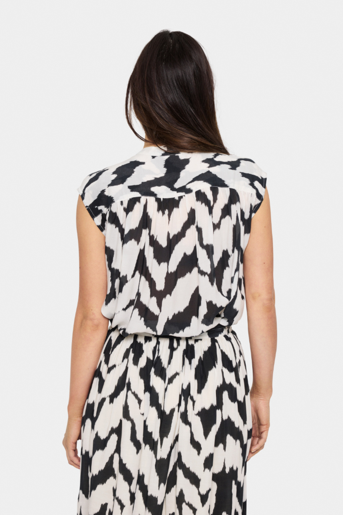 KELSIE SHIRT BLACK MONOCHROME