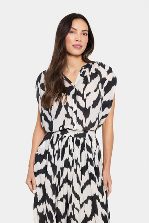 KELSIE SHIRT BLACK MONOCHROME