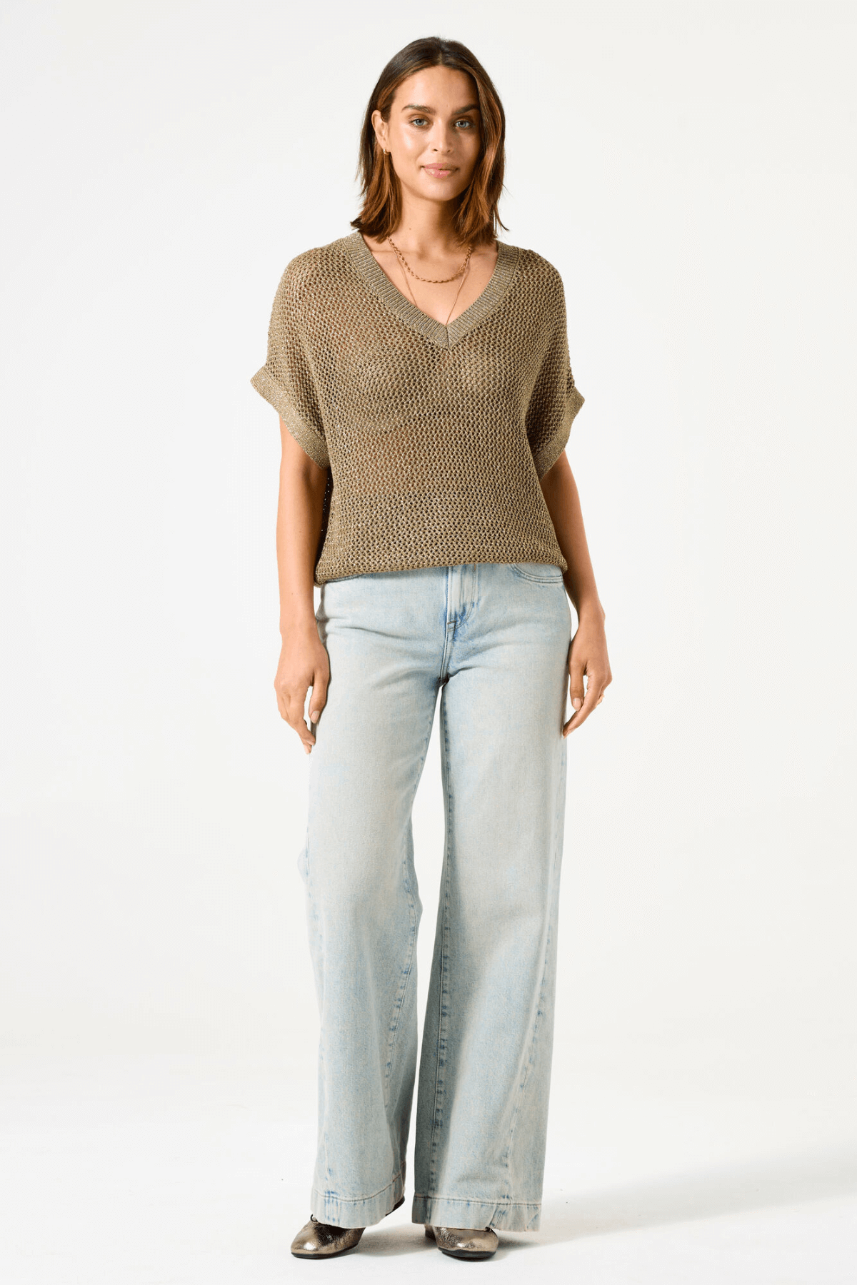 LADIES PULLOVER SUMMER OLIVE