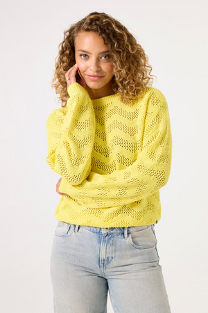 LADIES PULLOVER FRESH YELLOW