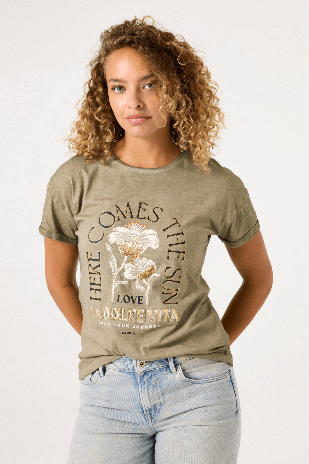 LADIES T-SHIRT SS SUMMER OLIVE