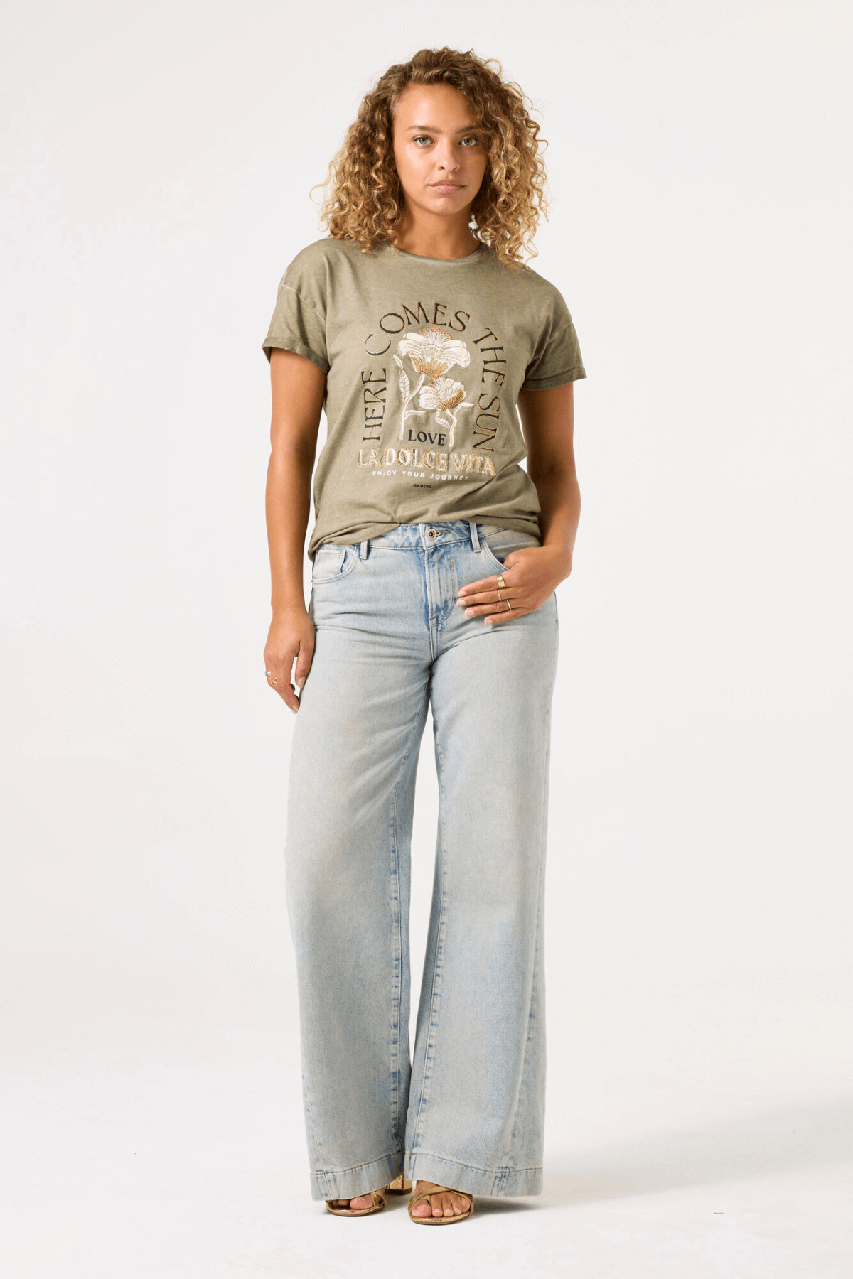 LADIES T-SHIRT SS SUMMER OLIVE