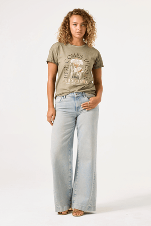 LADIES T-SHIRT SS SUMMER OLIVE