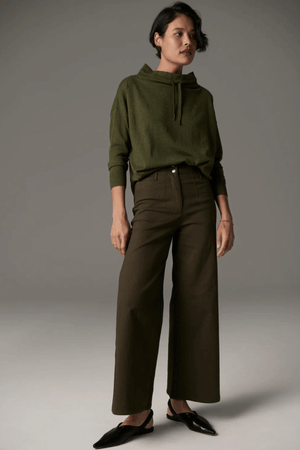 LAUREN WIDE LEG JEAN KHAKI