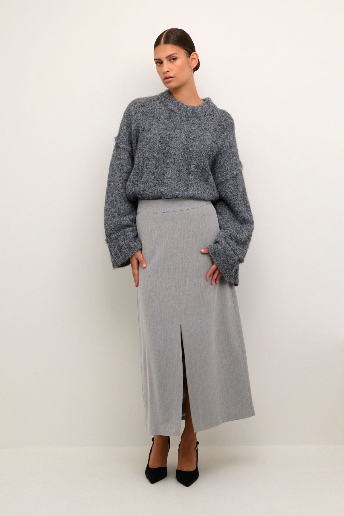 LAVINA SKIRT OPAL GRAY MELANGE