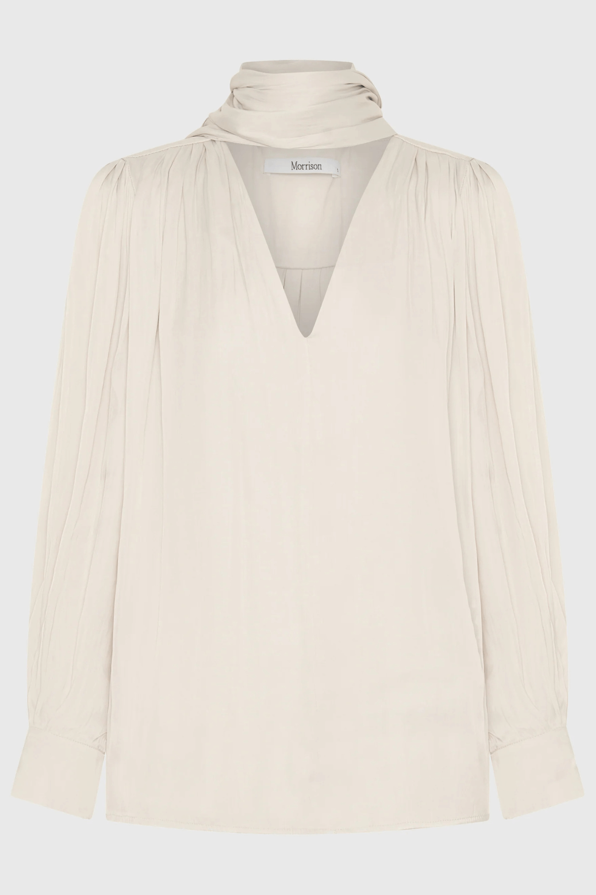 LENA V-NECK TOP NOUGAT