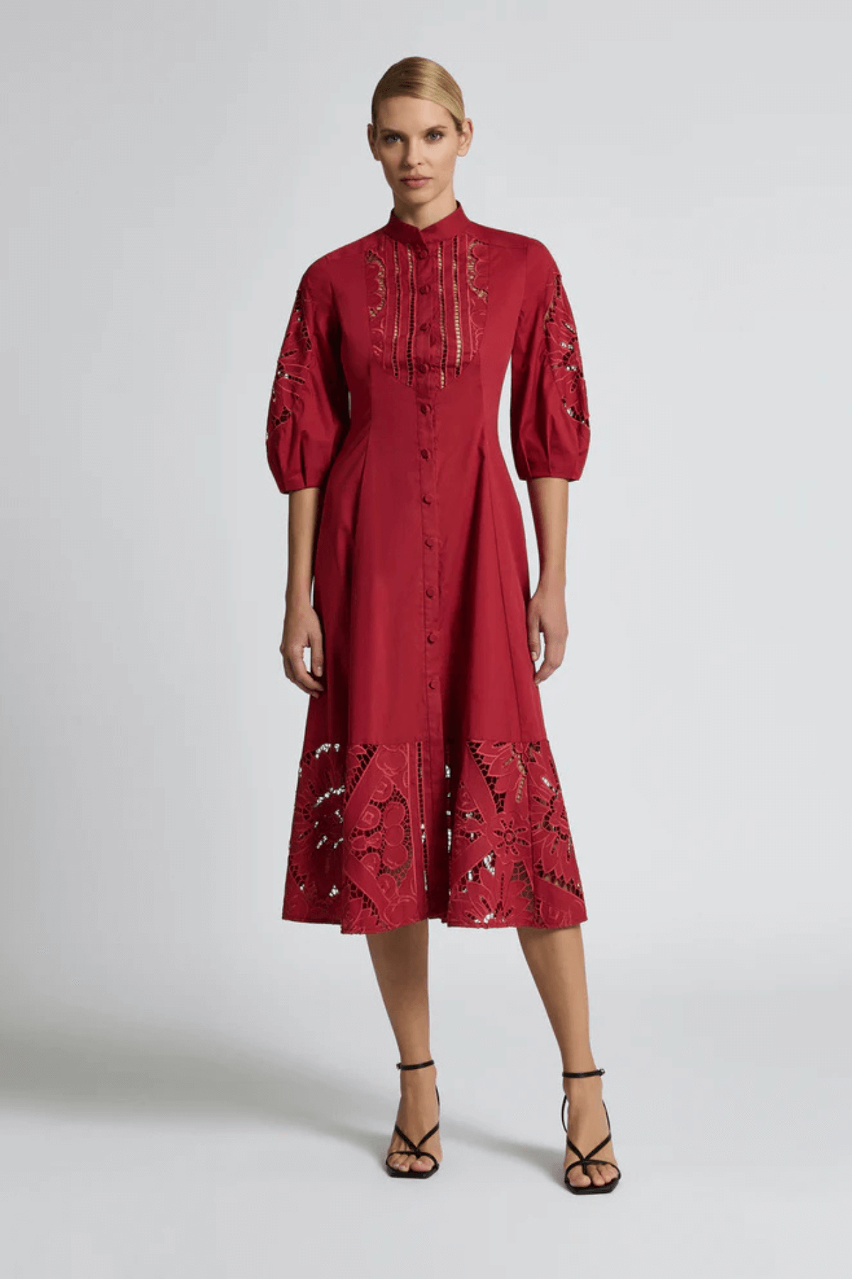 LETITIA SHIRT DRESS GARNET