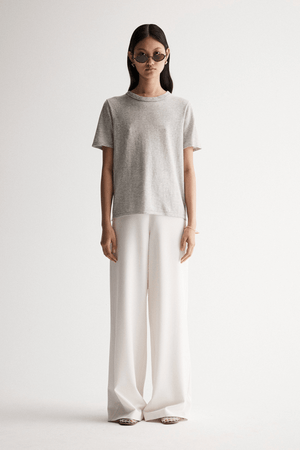 LEWIE KNIT TOP GREY MARLE