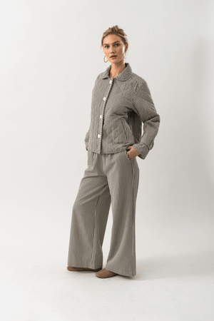 LIAM PANT STRIPE BLACK