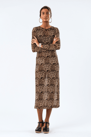 LOGAN MAXI DRESS LEOPARD