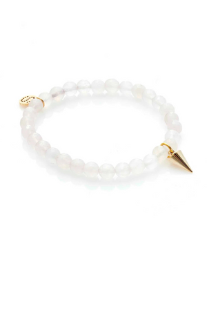 LOVE HATE BRACELET ROSE QUARTZ/GOLD