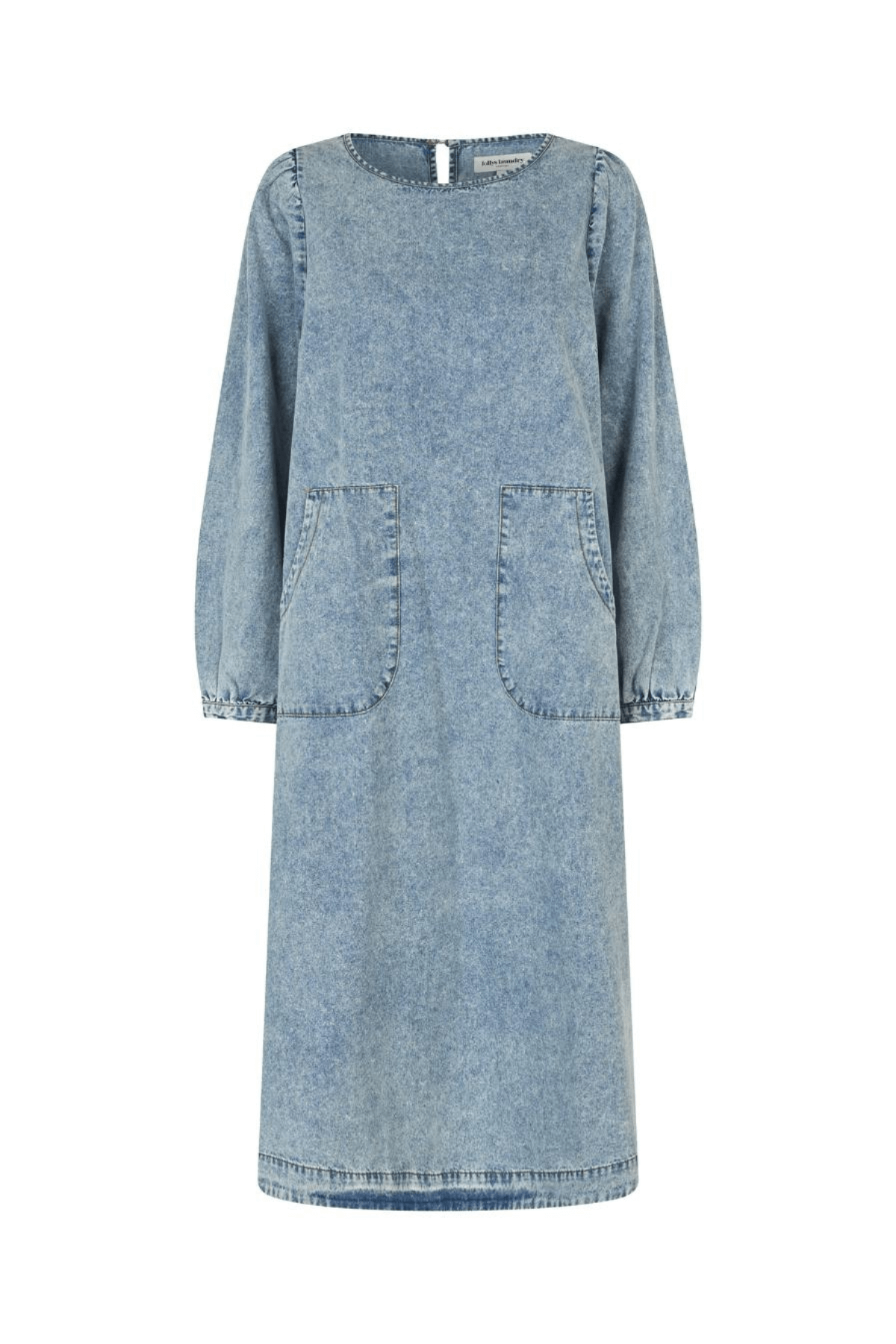 LUCAS MIDI DRESS WASHED DENIM