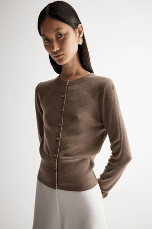 MADELEINE KNIT CARDIGAN CAMEL