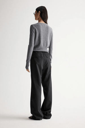 MADELEINE KNIT CARDIGAN CHARCOAL MARLE