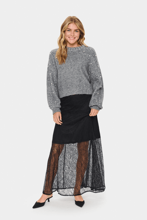 MADELEINE PULLOVER GUNMETAL MELANGE
