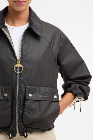 MARRON WAX JACKET GREY/DRESS