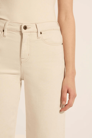 MIA MID WIDE LEG JEAN ECRU
