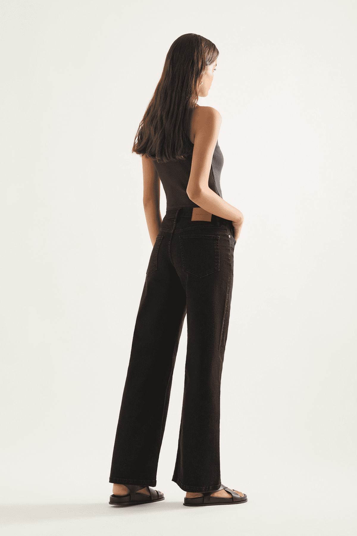 MIA MID WIDE LEG JEAN BLACK