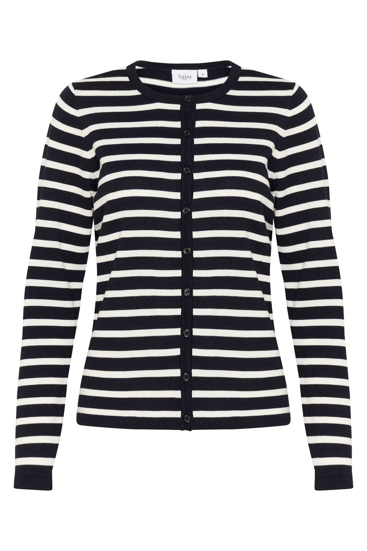 MILA STRIPED CARDIGAN BLACK STRIPE