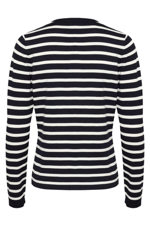 MILA STRIPED CARDIGAN BLACK STRIPE