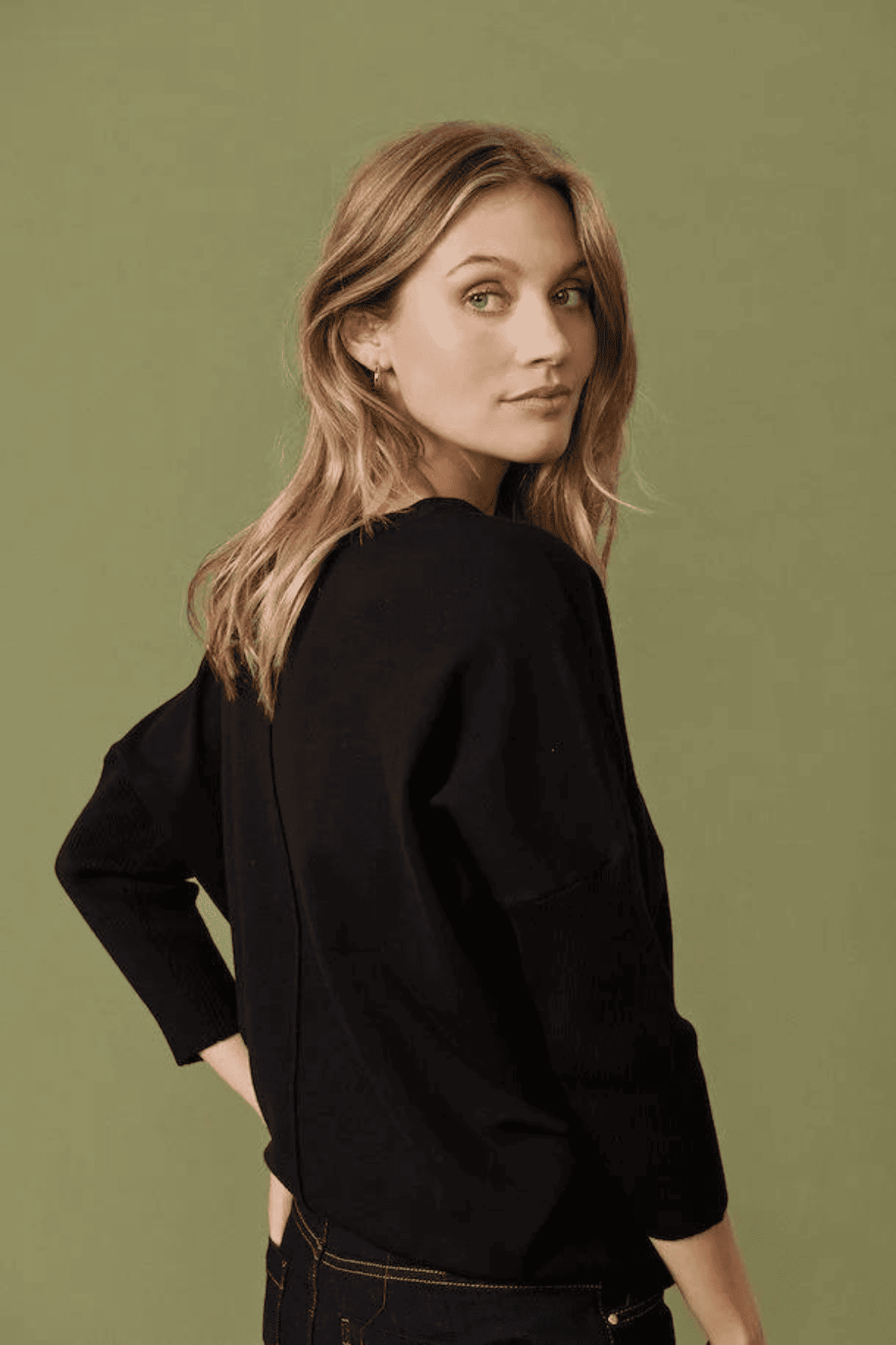 MILA BAT WING KNIT BLACK