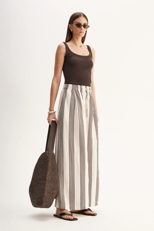 MILO STRIPE PANT CHOCOLATE STRIPE