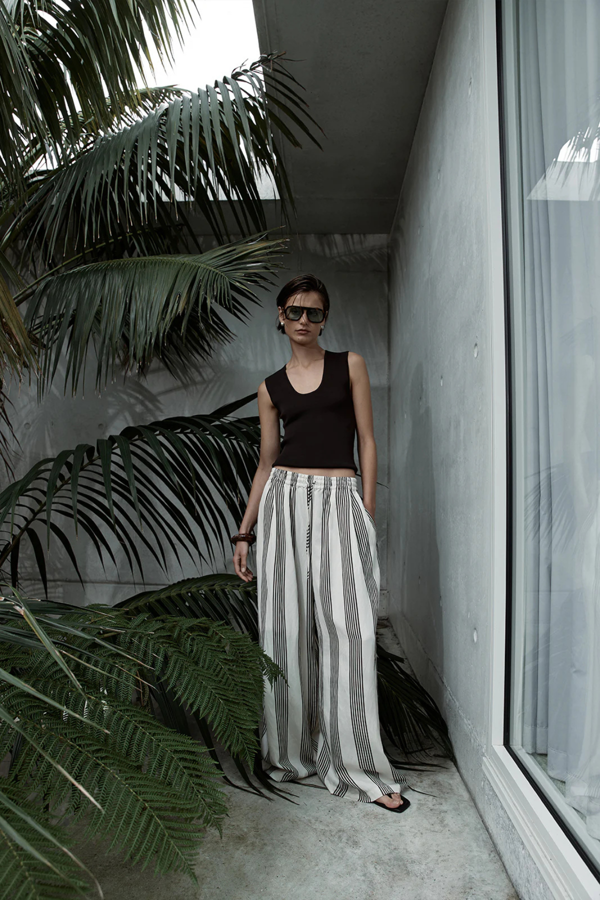 MILO STRIPE PANT CHOCOLATE STRIPE