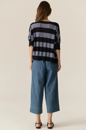 MILTON STRIPE KNIT INK/BLUE