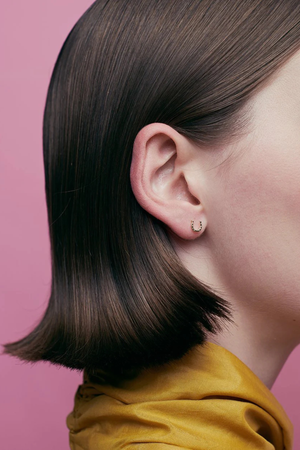 MINI HORSESHOE STUDS SILVER