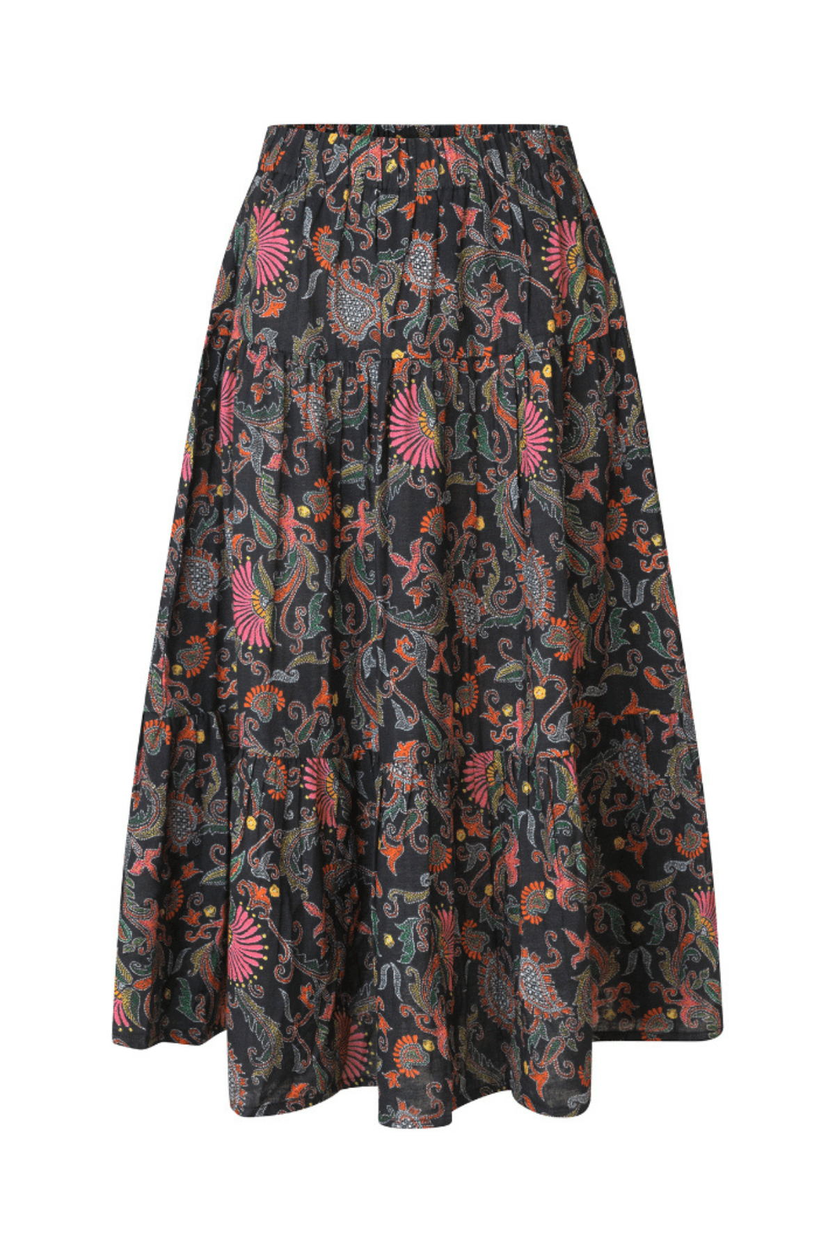 MORNINGLL MIDI SKIRT FLOWER PRINT